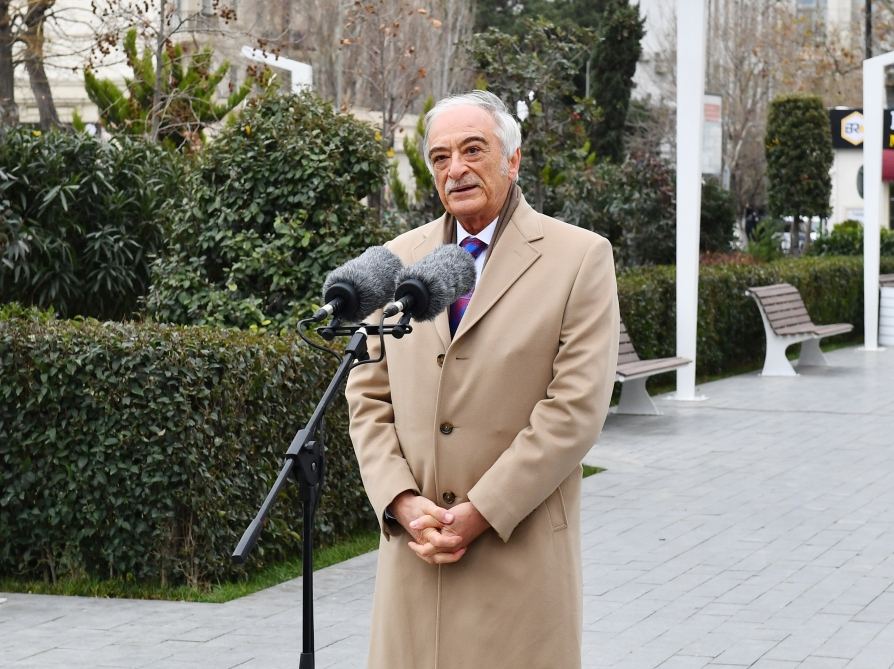 Президент Ильхам Алиев принял участие в открытии памятника выдающемуся композитору Тофику Кулиеву в Баку (ФОТО)