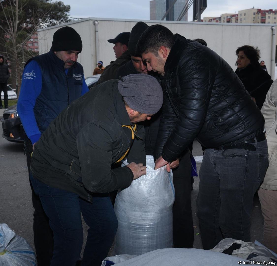 Азербайджанцы продолжают собирать гумпомощь для пострадавших от землетрясения в Турции (ФОТО/ВИДЕО)