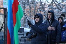 Акция азербайджанских экоактивистов на Лачинской дороге продолжается (ФОТО)