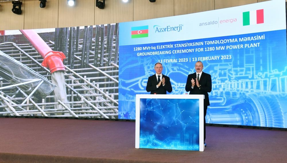 Президент Ильхам Алиев принял участие в церемонии закладки фундамента крупнейшей тепловой электростанции периода независимости (ФОТО/ВИДЕО)