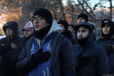 Акция азербайджанских экоактивистов на Лачинской дороге продолжается (ФОТО)