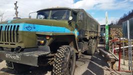 По Лачинской дороге беспрепятственно проехала автоколонна из 13 машин РМК (ФОТО)