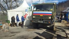 По Лачинской дороге беспрепятственно проехала автоколонна из 13 машин РМК (ФОТО)