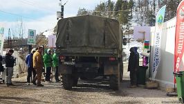 По Лачинской дороге беспрепятственно проехали 3 транспортных средства РМК (ФОТО)