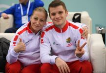 Захватывающие сальто и повороты – Лучшие моменты первого дня Кубка мира по прыжкам на батуте в Баку (ФОТО)