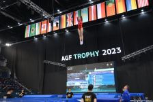 Захватывающие сальто и повороты – Лучшие моменты первого дня Кубка мира по прыжкам на батуте в Баку (ФОТО)