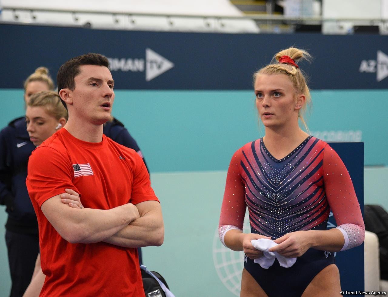 Захватывающие сальто и повороты – Лучшие моменты первого дня Кубка мира по прыжкам на батуте в Баку (ФОТО)