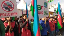 Мирная акция азербайджанских экоактивистов на Лачинской дороге продолжается (ФОТО)
