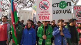 Мирная акция азербайджанских экоактивистов на Лачинской дороге продолжается (ФОТО)