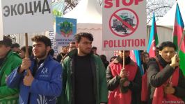 Мирная акция азербайджанских экоактивистов на Лачинской дороге продолжается (ФОТО)