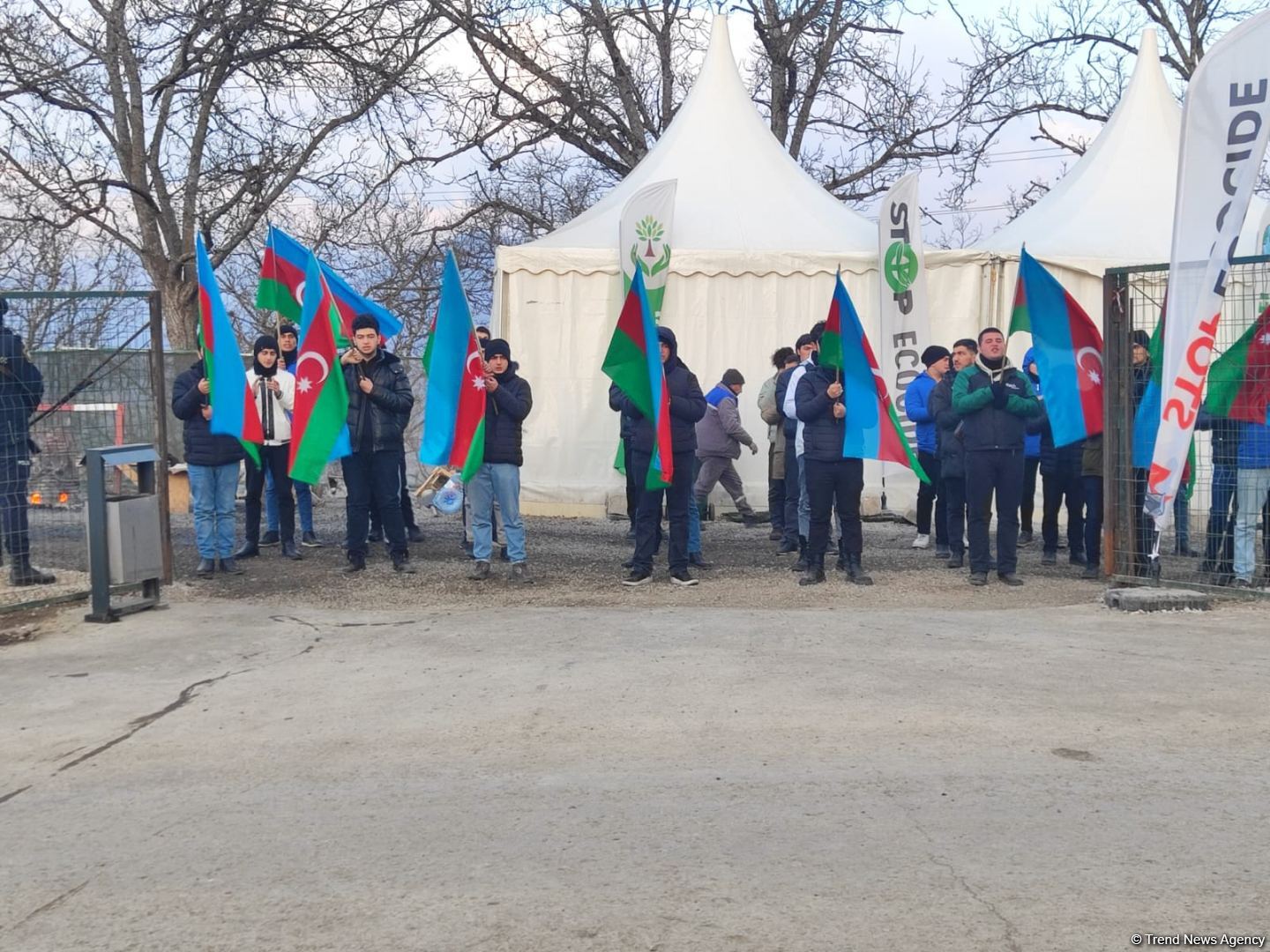 Протесты на дороге Лачин-Ханкенди продолжаются 83-й день (ФОТО)