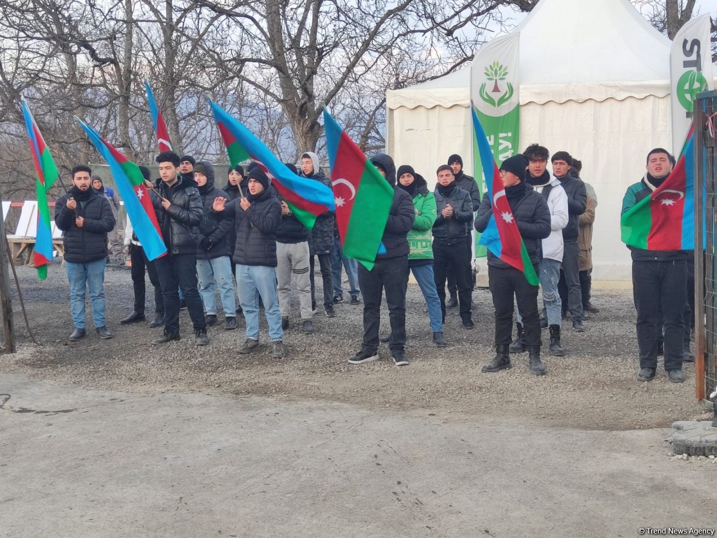 Протесты на дороге Лачин-Ханкенди продолжаются 83-й день (ФОТО)