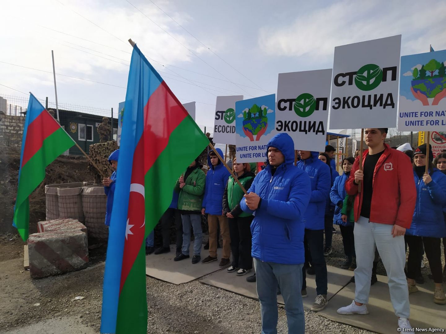 Протесты на дороге Лачин-Ханкенди продолжаются 84-й день (ФОТО)