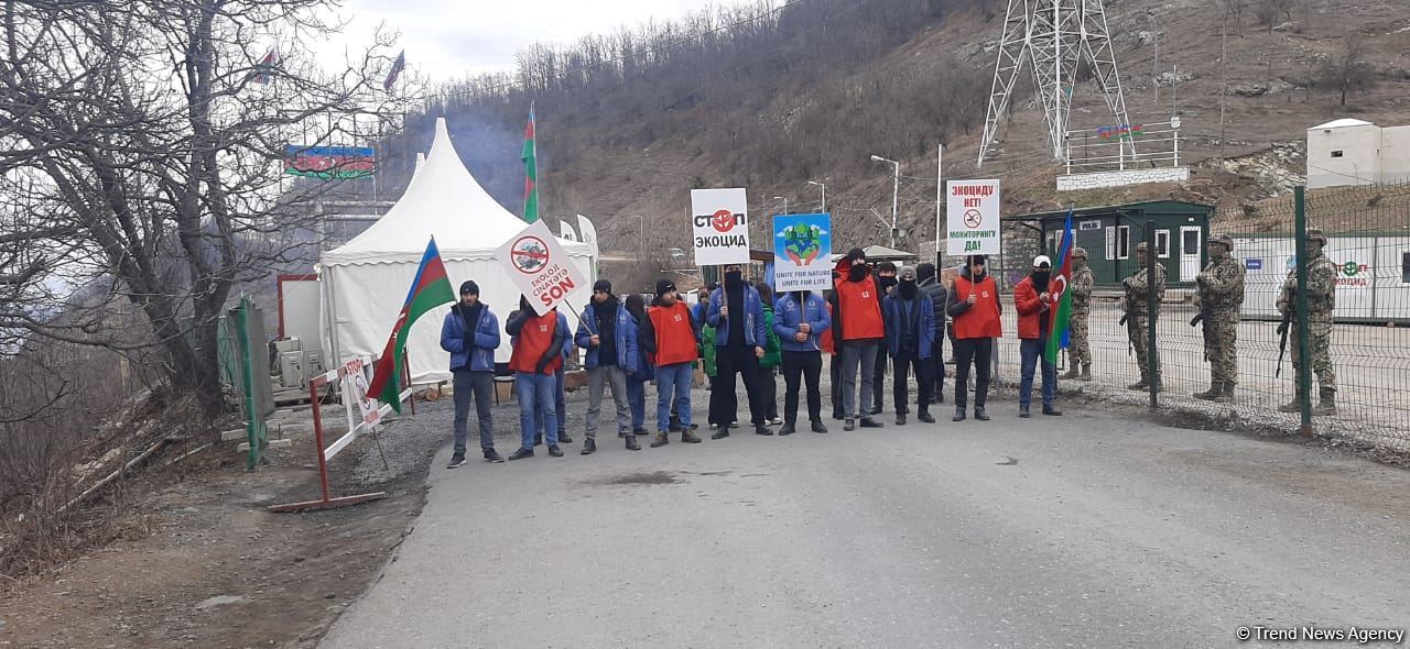 Протесты на Лачинской дороге продолжаются 88-й день (ФОТО)