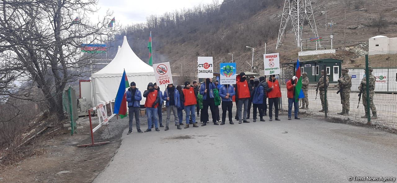 Протесты на Лачинской дороге продолжаются 88-й день (ФОТО)