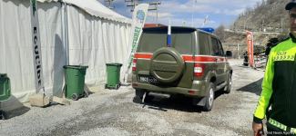По Лачинской дороге беспрепятственно проехала автоколонна миротворцев (ФОТО)