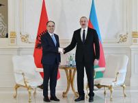 Президент Ильхам Алиев встретился с Президентом Албании Байрамом Бегаем (ФОТО/ВИДЕО)