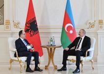 Президент Ильхам Алиев встретился с Президентом Албании Байрамом Бегаем (ФОТО/ВИДЕО)
