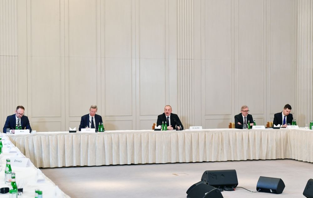 Состоялась встреча Президента Азербайджана Ильхама Алиева с руководителями ведущих компаний Германии (ФОТО)