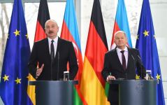 Президент Ильхам Алиев и Канцлер Олаф Шольц провели совместную пресс-конференцию (ФОТО/ВИДЕО)