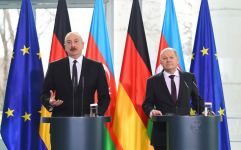 Президент Ильхам Алиев и Канцлер Олаф Шольц провели совместную пресс-конференцию (ФОТО/ВИДЕО)