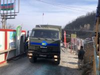 По Лачинской дороге беспрепятственно проехали автомашины МККК (ФОТО)
