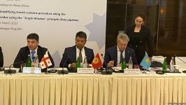 Подписан документ по упрощению транзита по Транскаспийскому коридору «Восток-Запад» (ФОТО)