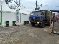 По Лачинской дороге беспрепятственно проехала автоколонна миротворцев (ФОТО)