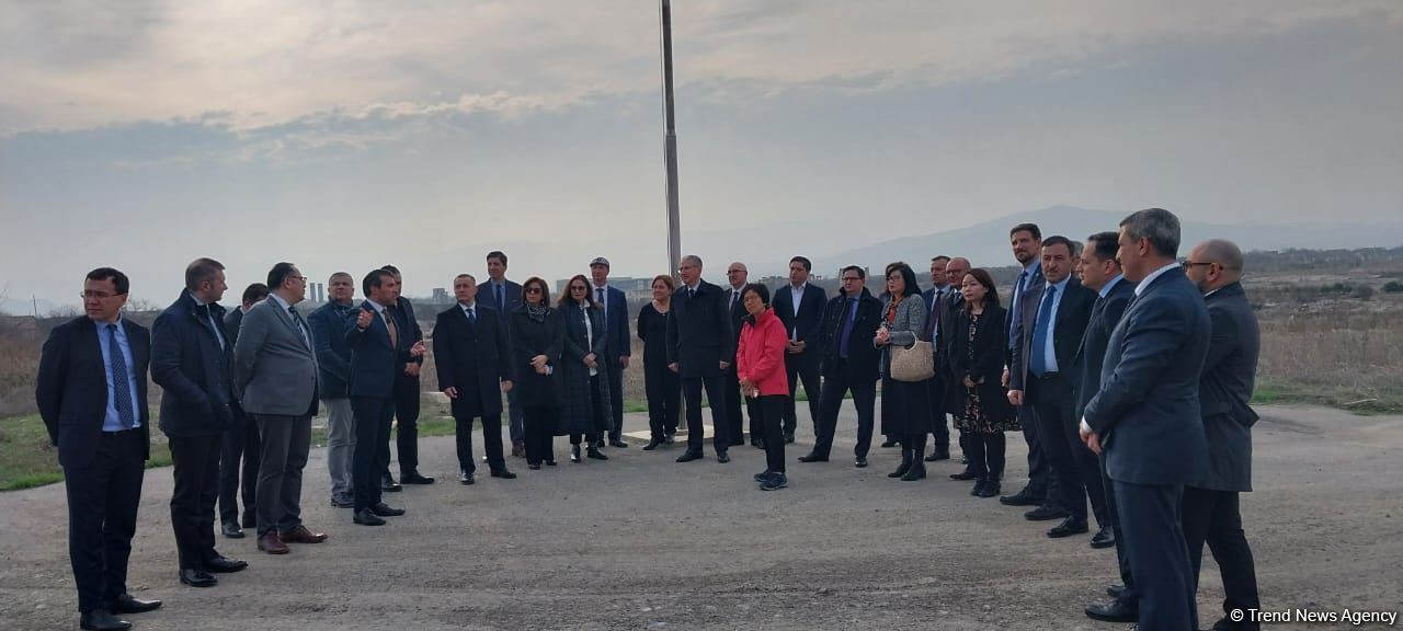 Делегация ООН ознакомилась с ходом восстановительных работ в Агдаме (ФОТО)