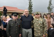 Искренняя встреча Президента Ильхама Алиева и Первой леди Мехрибан Алиевой с жителями села Талыш (ФОТО)