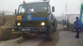 По Лачинской дороге проехала большая автоколонна РМК (ФОТО)