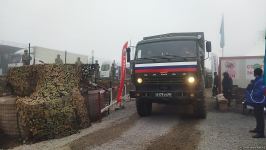 По Лачинской дороге проехала большая автоколонна РМК (ФОТО)