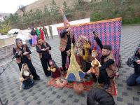 Коллектив Кукольного театра выступил со спектаклем в селе Талыш (ФОТО)