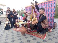 Коллектив Кукольного театра выступил со спектаклем в селе Талыш (ФОТО)