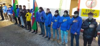 Мирная акция протеста на Лачинской дороге продолжается уже 102-й день (ФОТО)