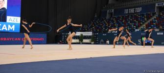 В Баку стартовал заключительный день 28-го чемпионата Азербайджана по художественной гимнастике (ФОТО)