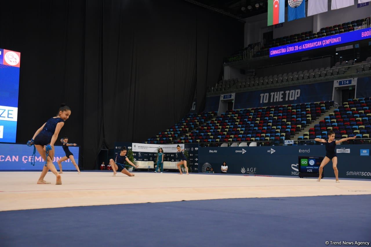 В Баку стартовал заключительный день 28-го чемпионата Азербайджана по художественной гимнастике (ФОТО)