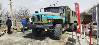 По Лачинской дороге беспрепятственно проехали три автомобиля РМК (ФОТО)