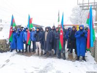 Акция протеста на дороге Лачин-Ханкенди продолжается 111-й день (ФОТО)