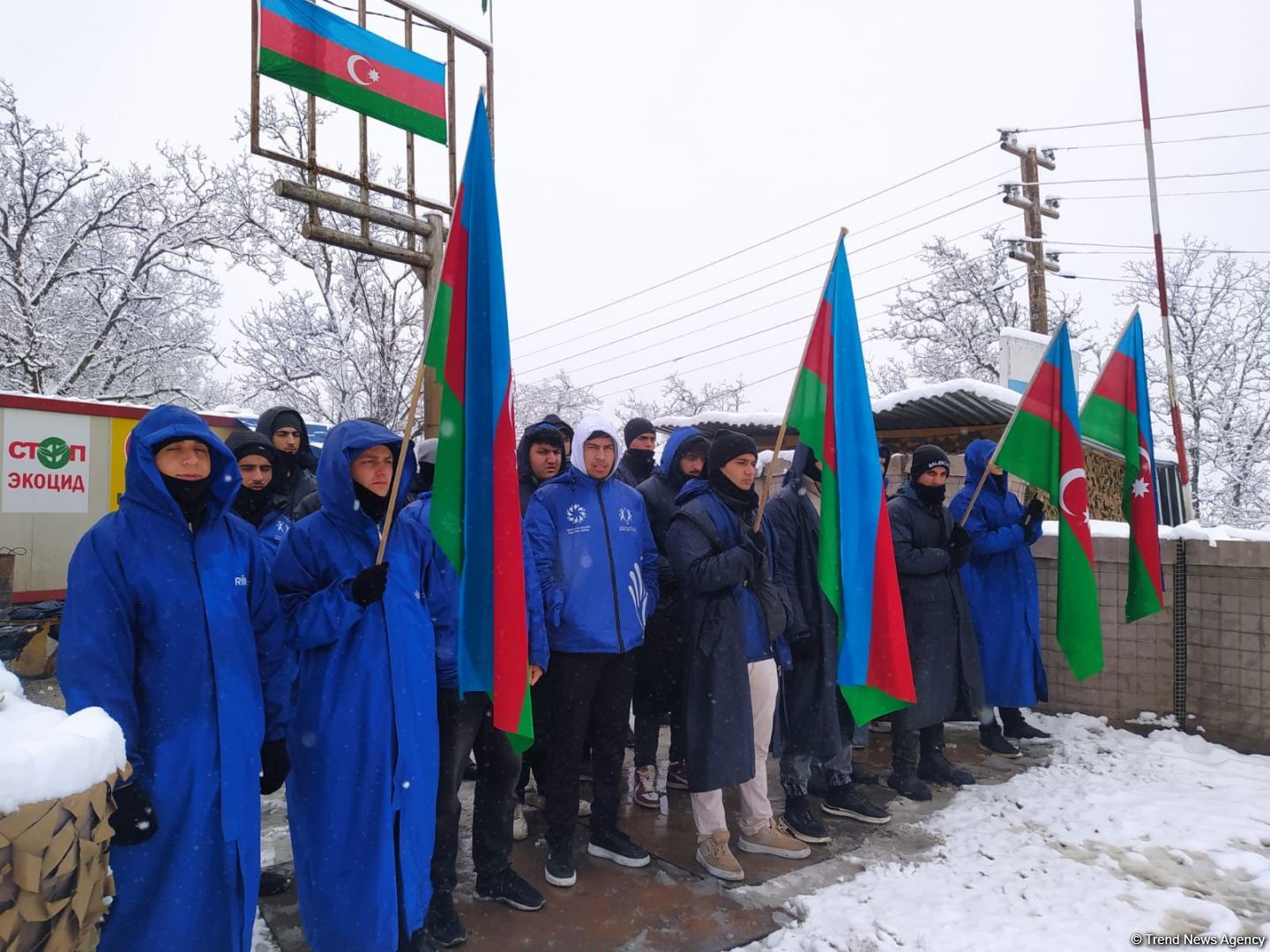 Акция протеста на дороге Лачин-Ханкенди продолжается 111-й день (ФОТО)