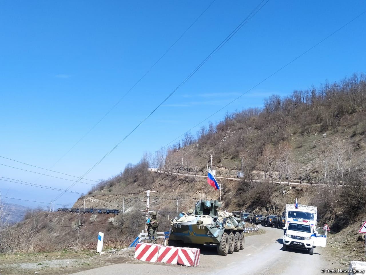 По Лачинской дороге беспрепятственно проехали 63 автомобиля РМК (ФОТО)