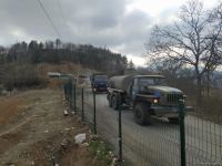 По Лачинской дороге беспрепятственно проехала автоколонна миротворцев (ФОТО)