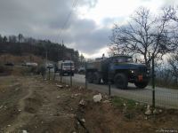 По Лачинской дороге беспрепятственно проехала автоколонна миротворцев (ФОТО)