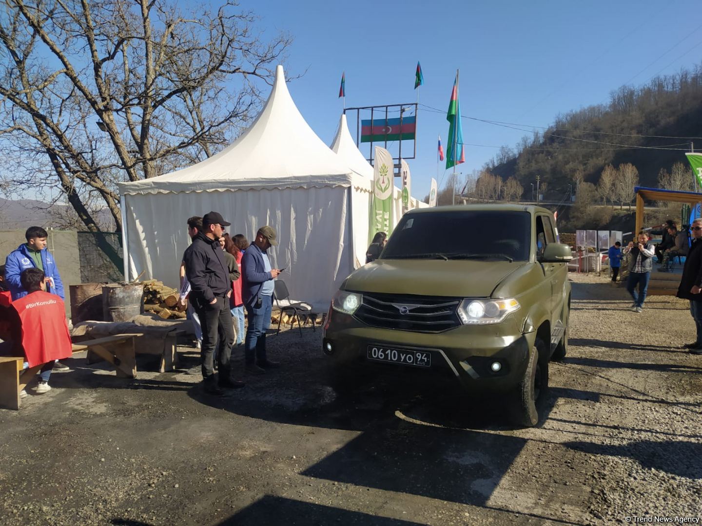 По Лачинской дороге беспрепятственно проехали четыре автомобиля РМК (ФОТО)