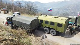 По Лачинской дороге беспрепятственно проехали автомобили РМК с армянскими жителями Карабаха (ФОТО)