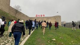 Делегация ТЮРКСОЙ по делам ЮНЕСКО посетила Шушинскую крепость (ФОТО)