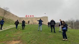 Делегация ТЮРКСОЙ по делам ЮНЕСКО посетила Шушинскую крепость (ФОТО)