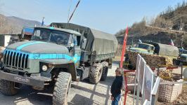 По Лачинской дороге беспрепятственно проехали 10 автомобилей РМК (ФОТО)