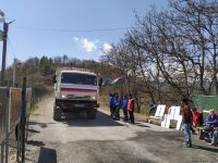 По Лачинской дороге беспрепятственно проехала автоколонна миротворцев (ФОТО)