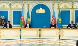 Подписаны азербайджано-казахстанские документы (ФОТО/ВИДЕО)